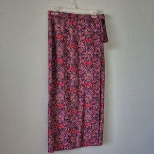 Vibrant Paisley Maxi Skirt